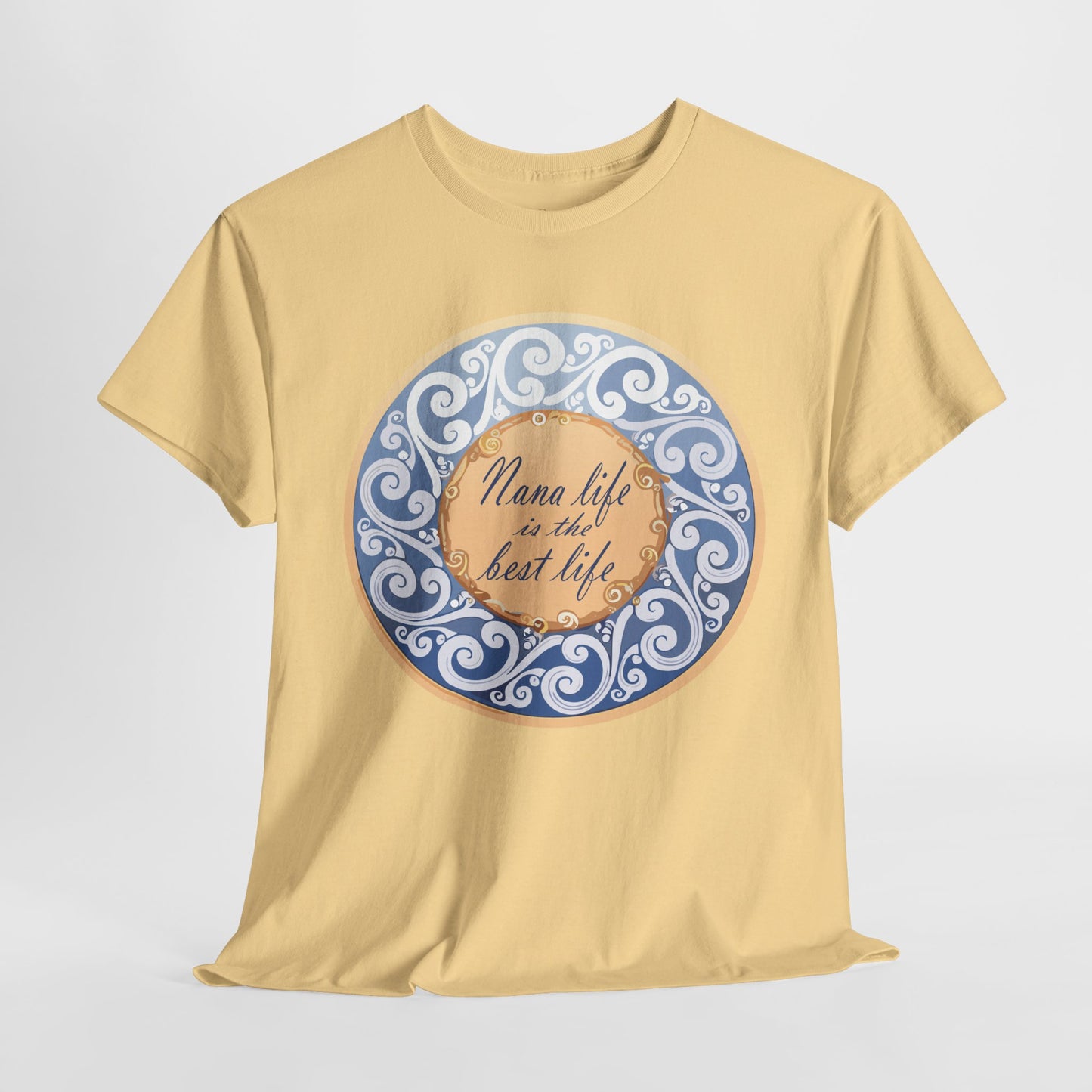 Motivational Unisex Heavy Cotton Tee - "Nana Life is the Best Life"