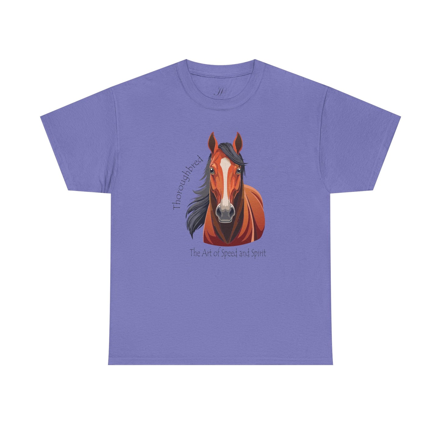 Thoroughbred Horse Unisex Heavy Cotton Tee