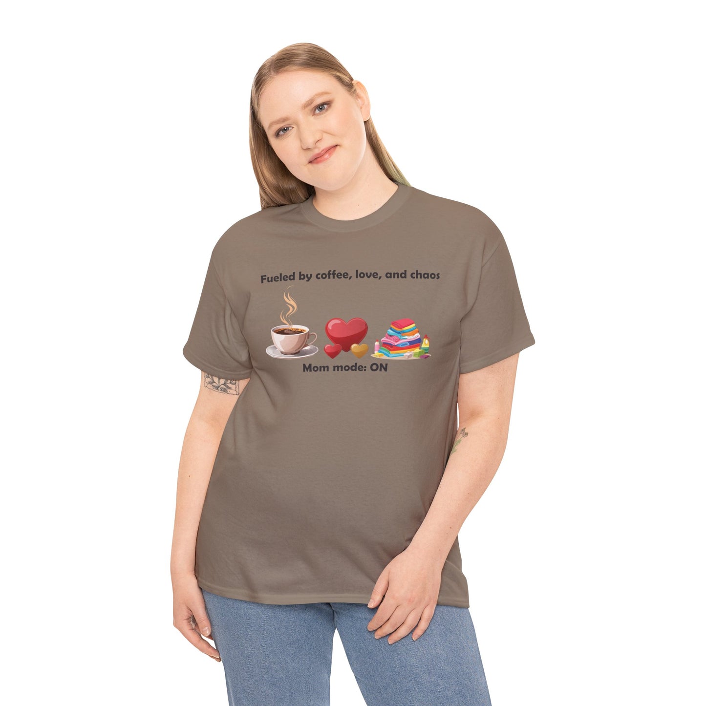 Mom Mode On Tee - Perfect for Coffee Lovers & Moms