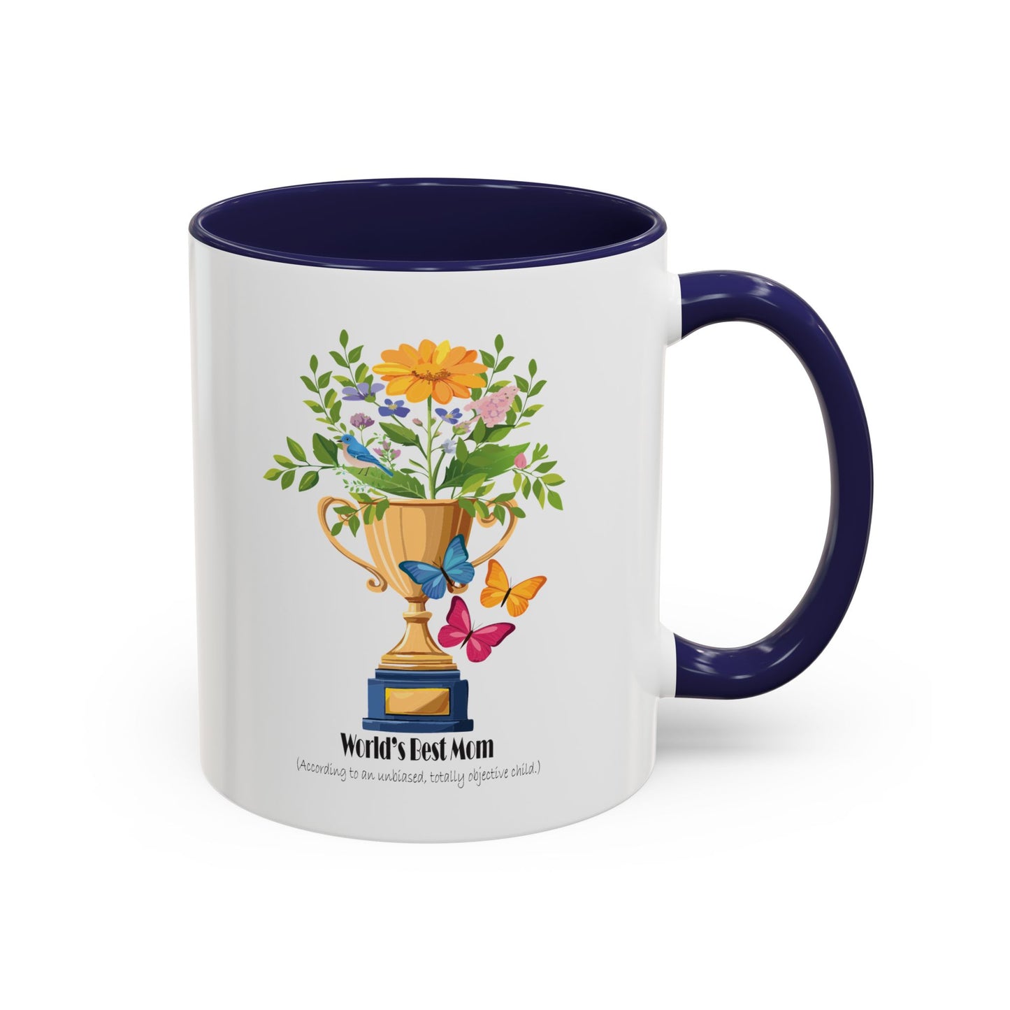 World's Best Mom Accent Coffee Mug - Perfect Gift for Mother's Day