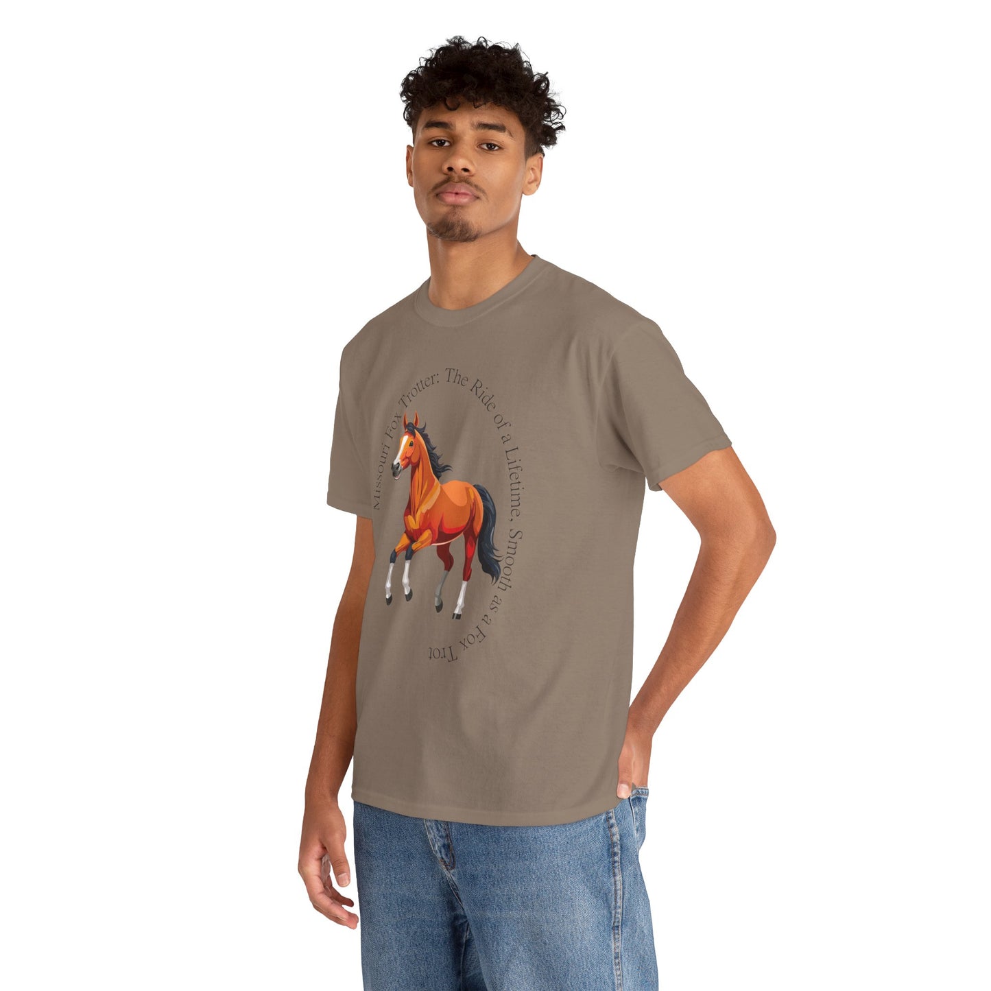 Missouri Fox Trotter: Unisex Heavy Cotton Horse Tee