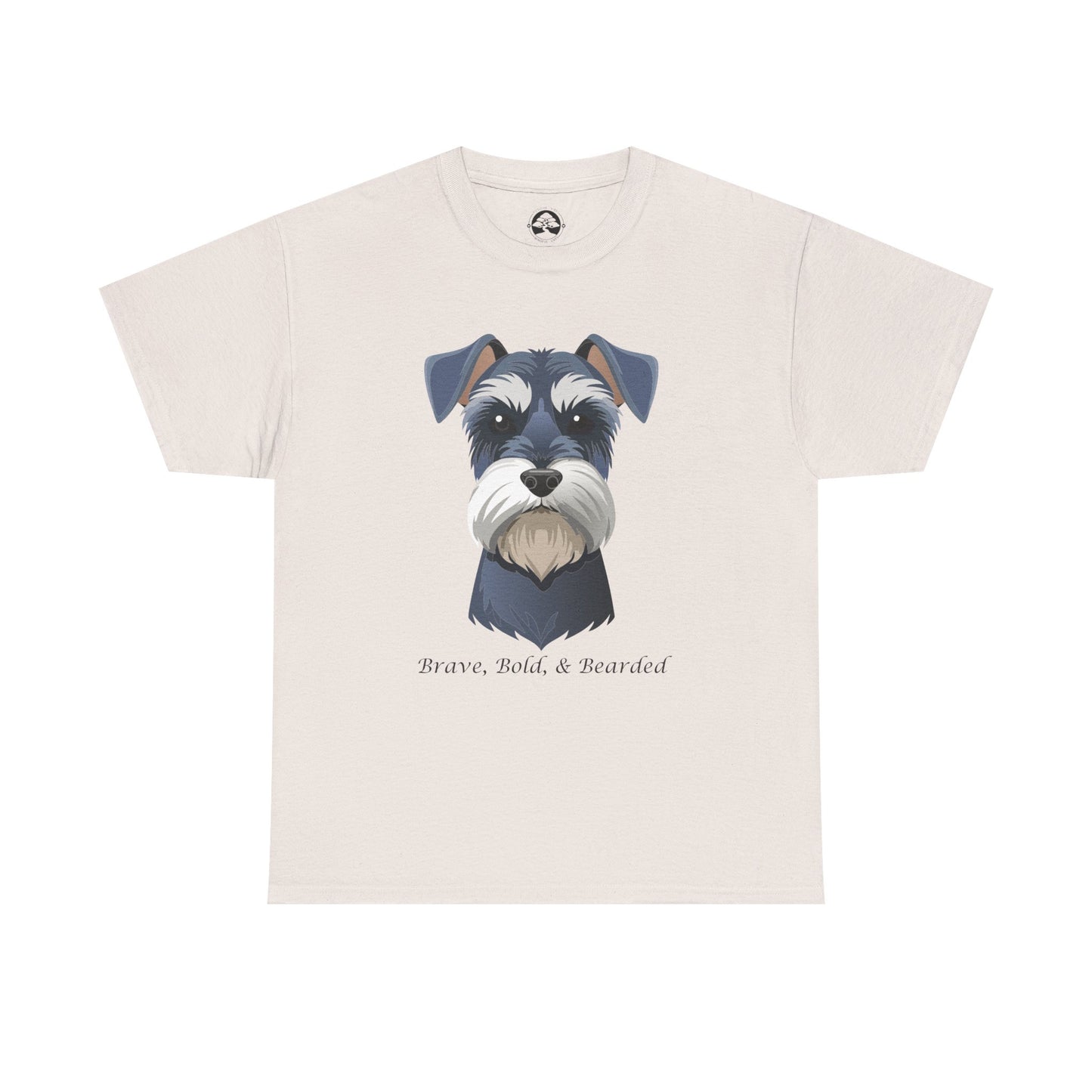 Miniature Schnauzer - Brave, Bold & Bearded Unisex Heavy Cotton T-Shirt