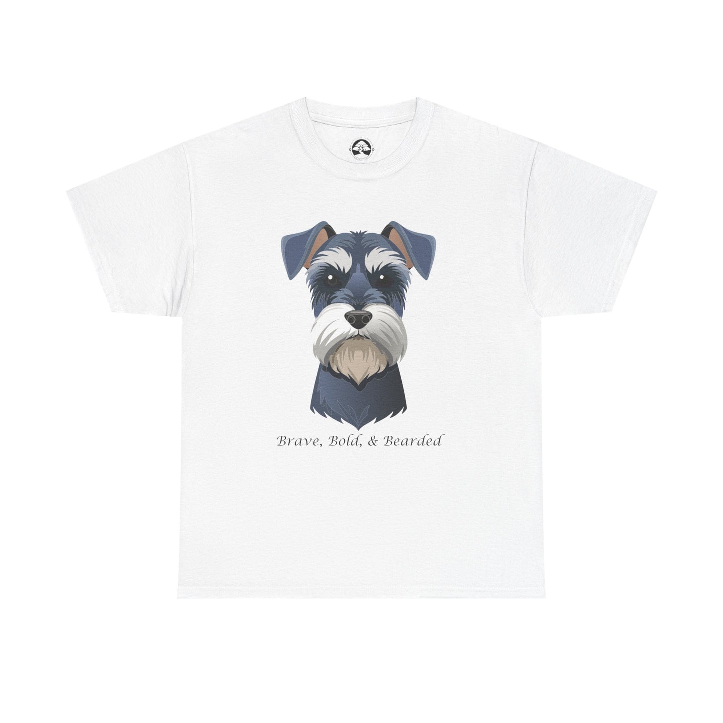 Miniature Schnauzer - Brave, Bold & Bearded Unisex Heavy Cotton T-Shirt
