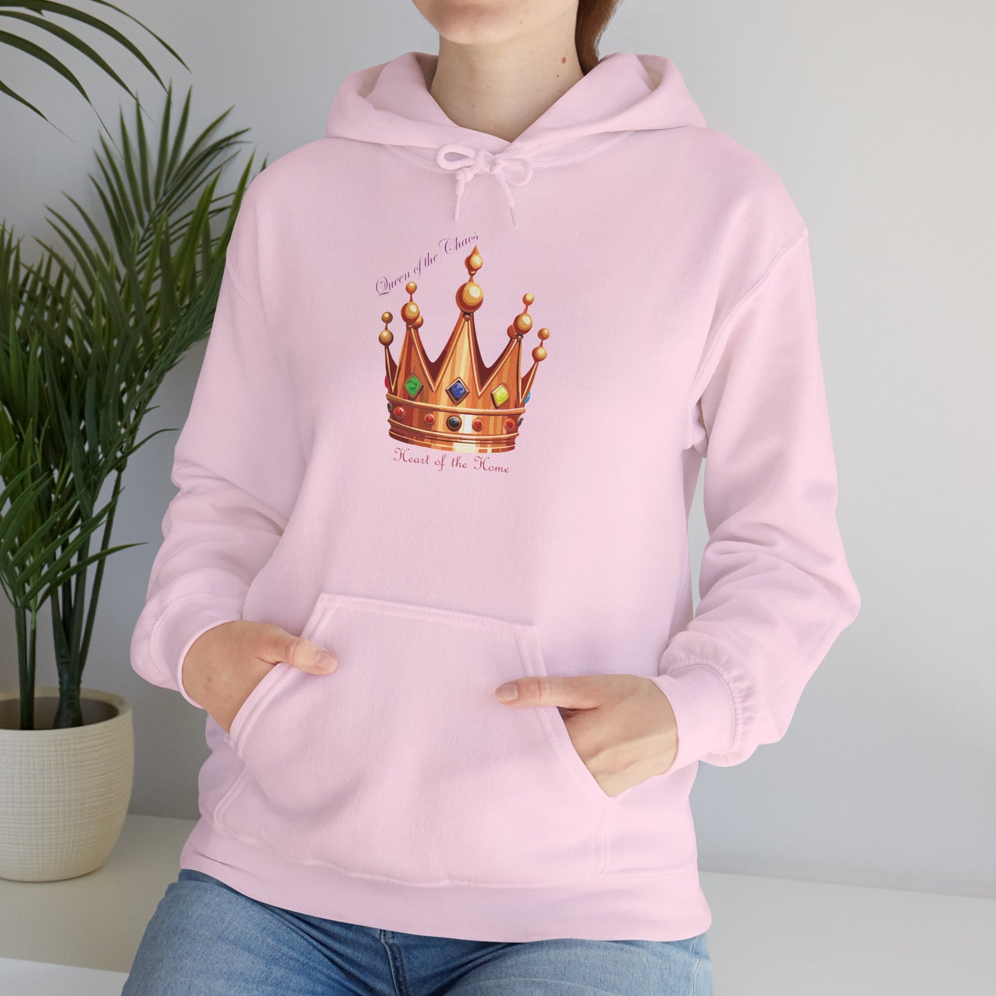 Queen of Chaos Unisex Hoodie – Heavy Blend Sweatshirt for Royal Vibes