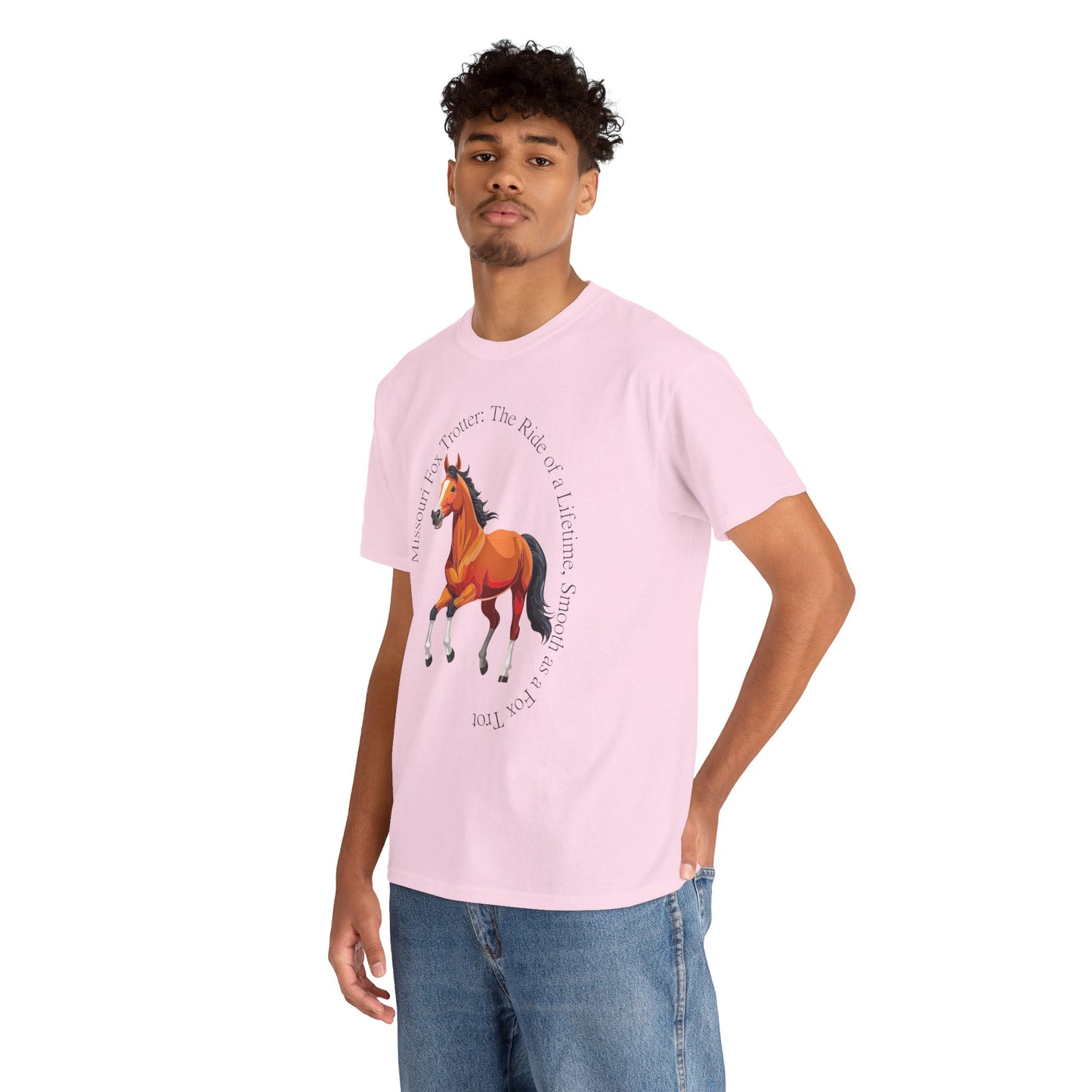 Missouri Fox Trotter: Unisex Heavy Cotton Horse Tee
