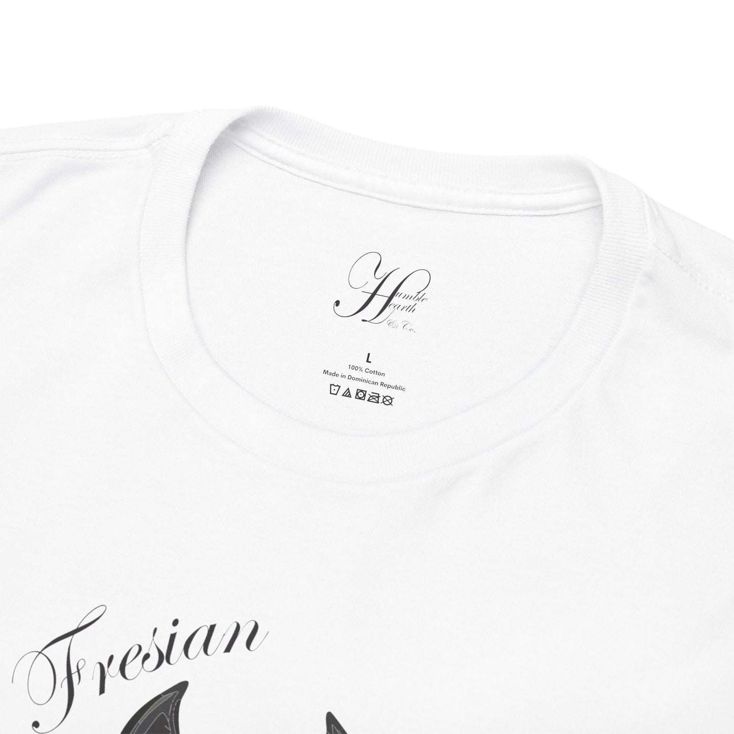 Fresian Horse Tee - Unisex Heavy Cotton T-Shirt