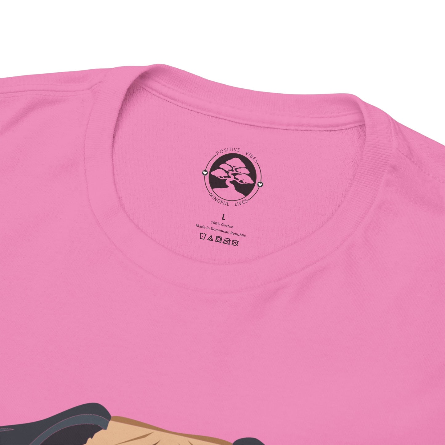 Pug - Camiseta unisex de algodón grueso "La vida de Pug me eligió"