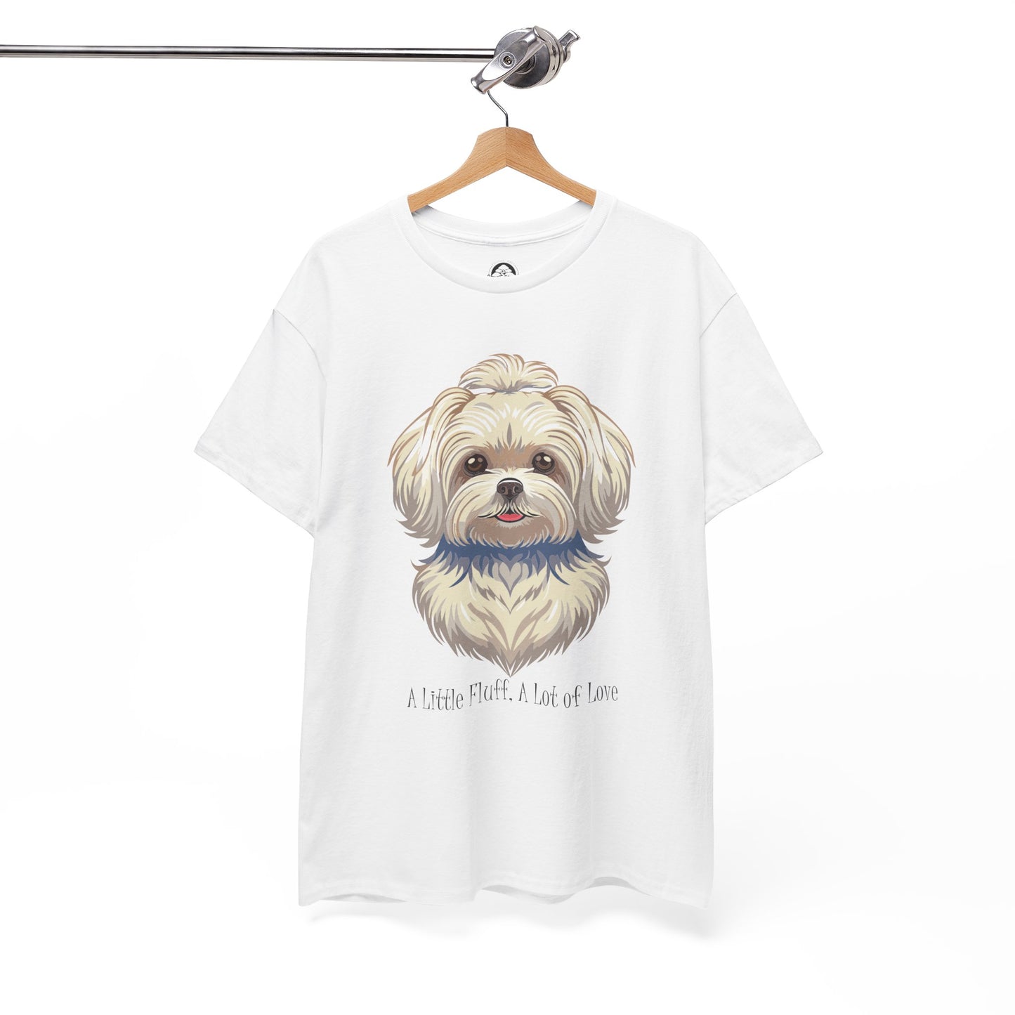 Camisa unisex de algodón grueso "Maltés - Un poco de pelusa, mucho amor"