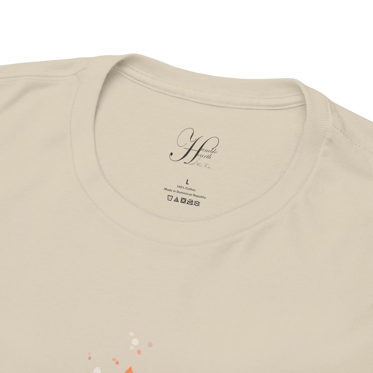 Floral Heart Quote for Mom Unisex Heavy Cotton Tee - Celebrate Love and Life