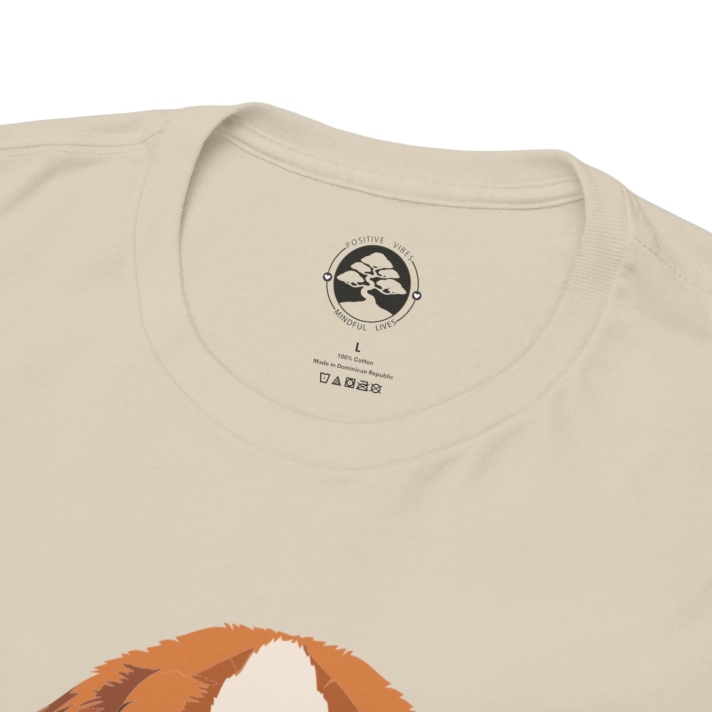 Camiseta unisex de algodón grueso con diseño de San Bernardo: Un abrazo en forma de perro