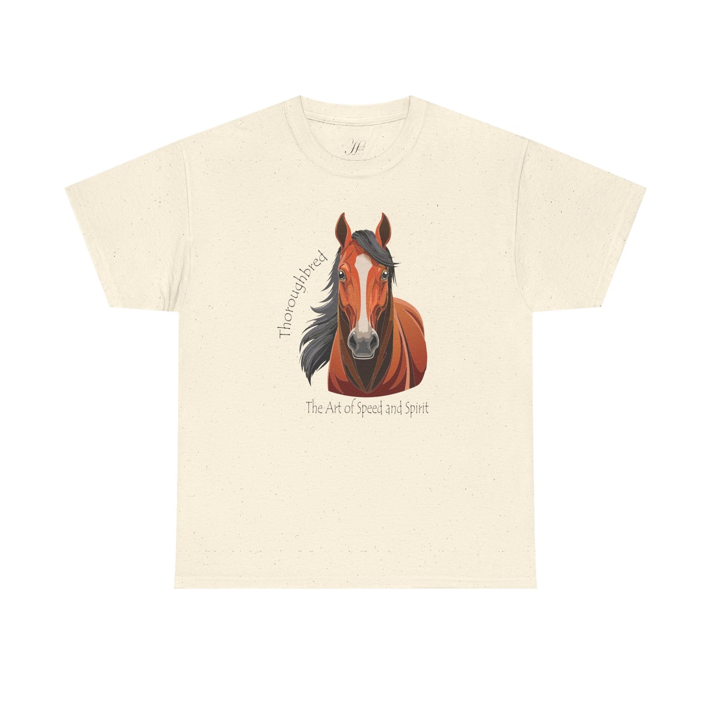 Thoroughbred Horse Unisex Heavy Cotton Tee