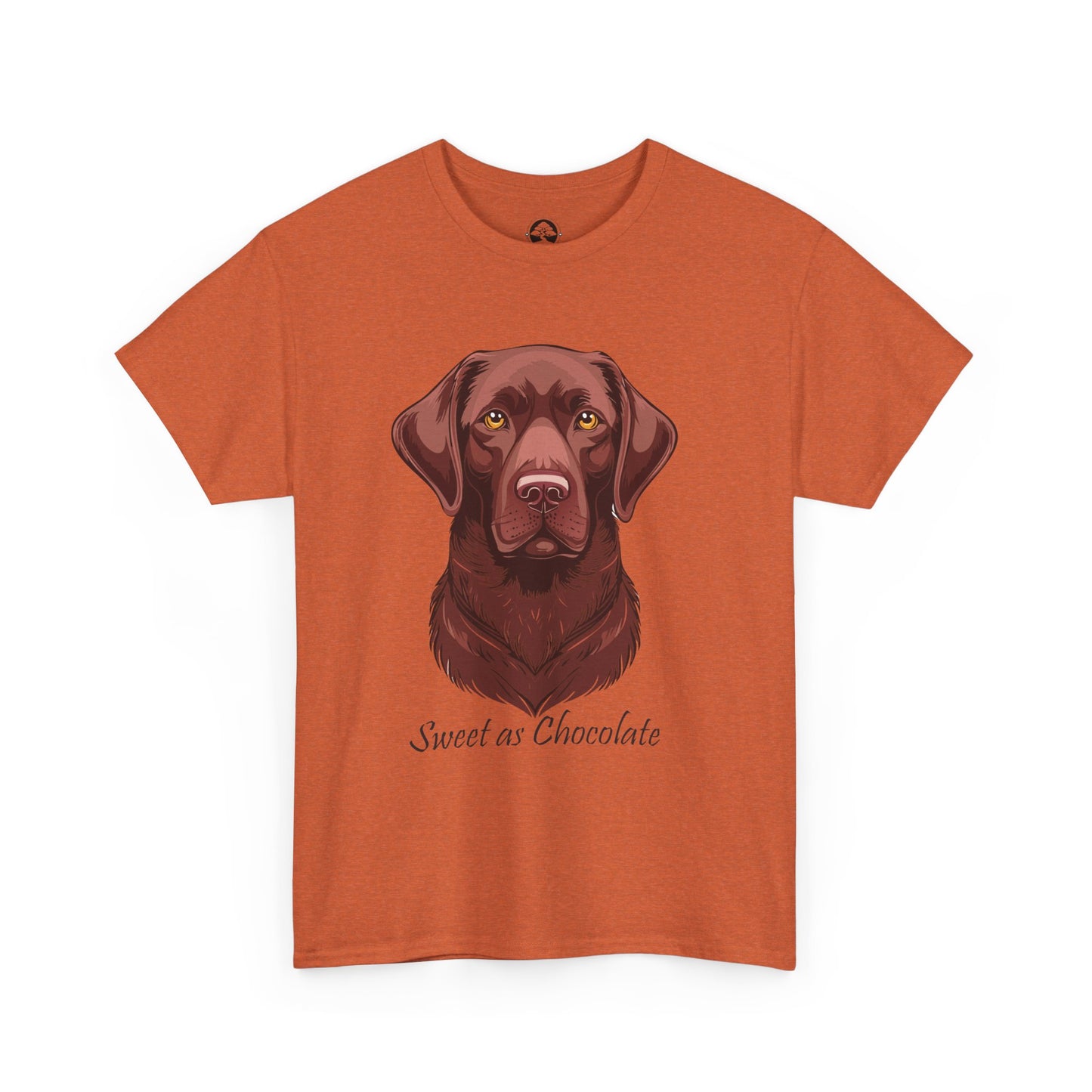 Labrador Chocolate - Camiseta unisex de algodón grueso con el dulce sabor del perro chocolate