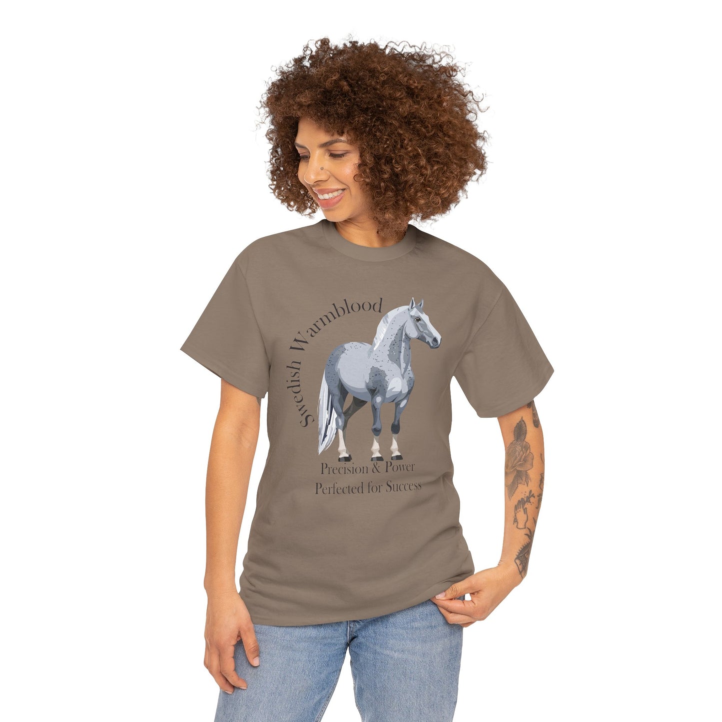 Swedish Warmblood Horse Tee - Precision & Power Design