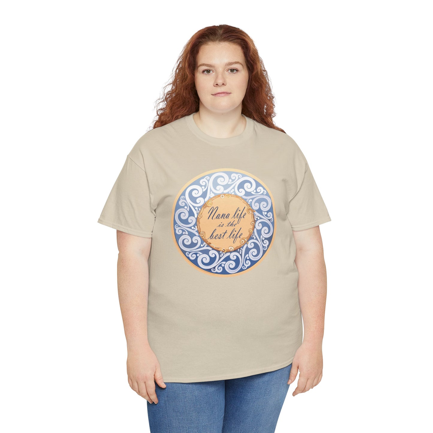 Motivational Unisex Heavy Cotton Tee - "Nana Life is the Best Life"