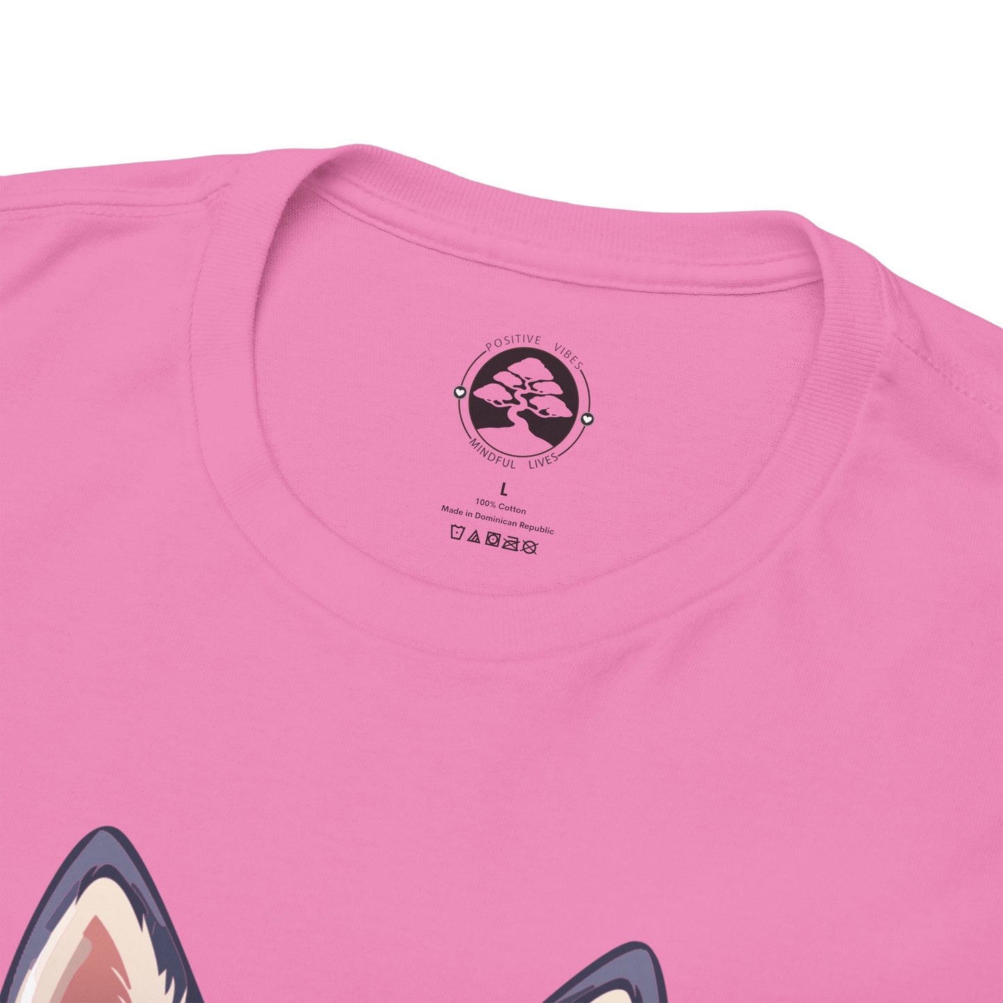 Camiseta unisex de algodón grueso con espíritu de perro de trineo y corazón de perro doméstico de Siberian Huskey