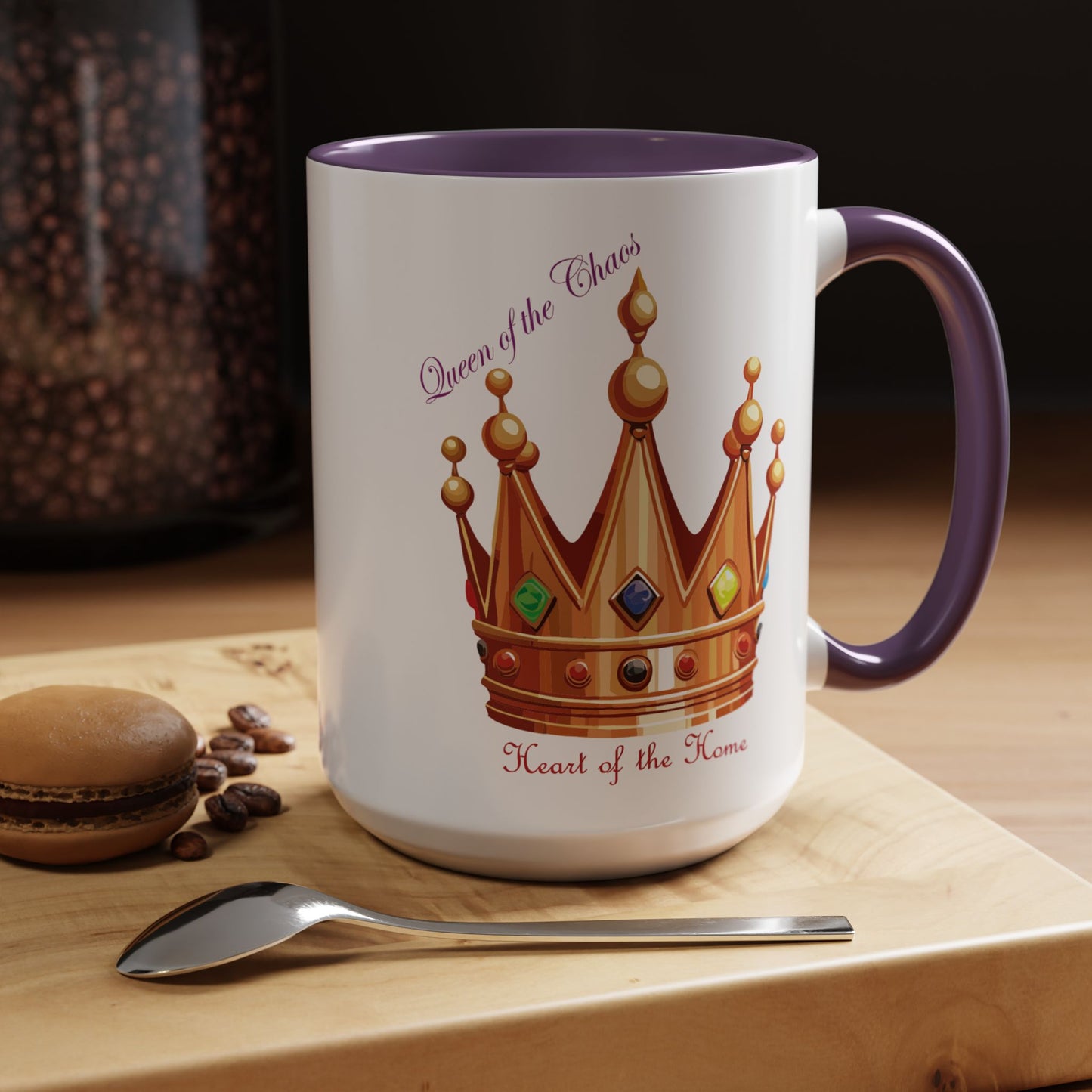 Queen of the Chaos Accent Coffee Mug - 11oz & 15oz - Perfect Gift for Home Decor