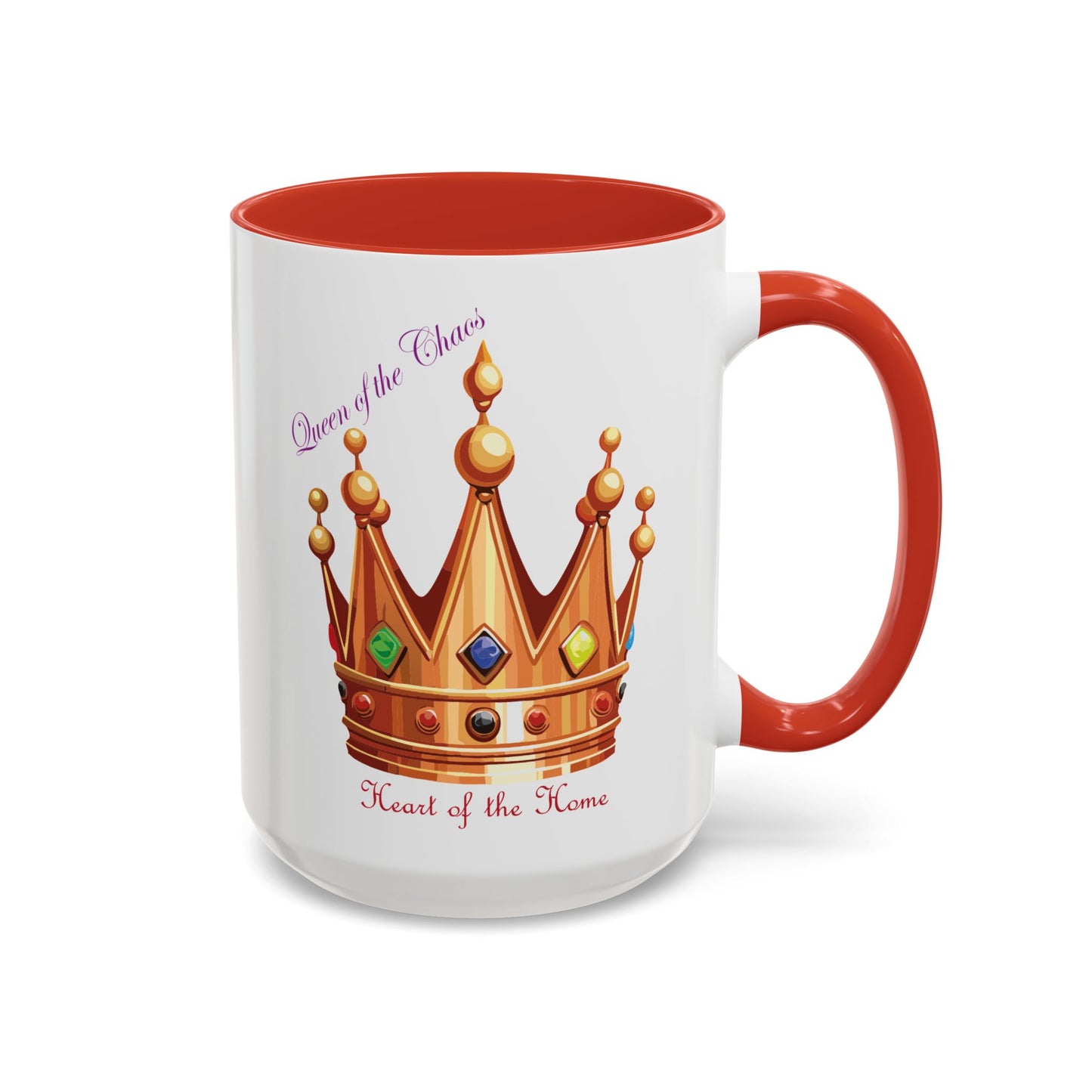 Queen of the Chaos Accent Coffee Mug - 11oz & 15oz - Perfect Gift for Home Decor