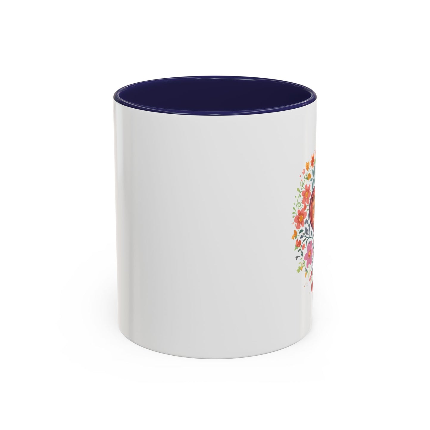 Mom Appreciation Heart Coffee Mug | Floral Design | 11 & 15oz Accent Mug