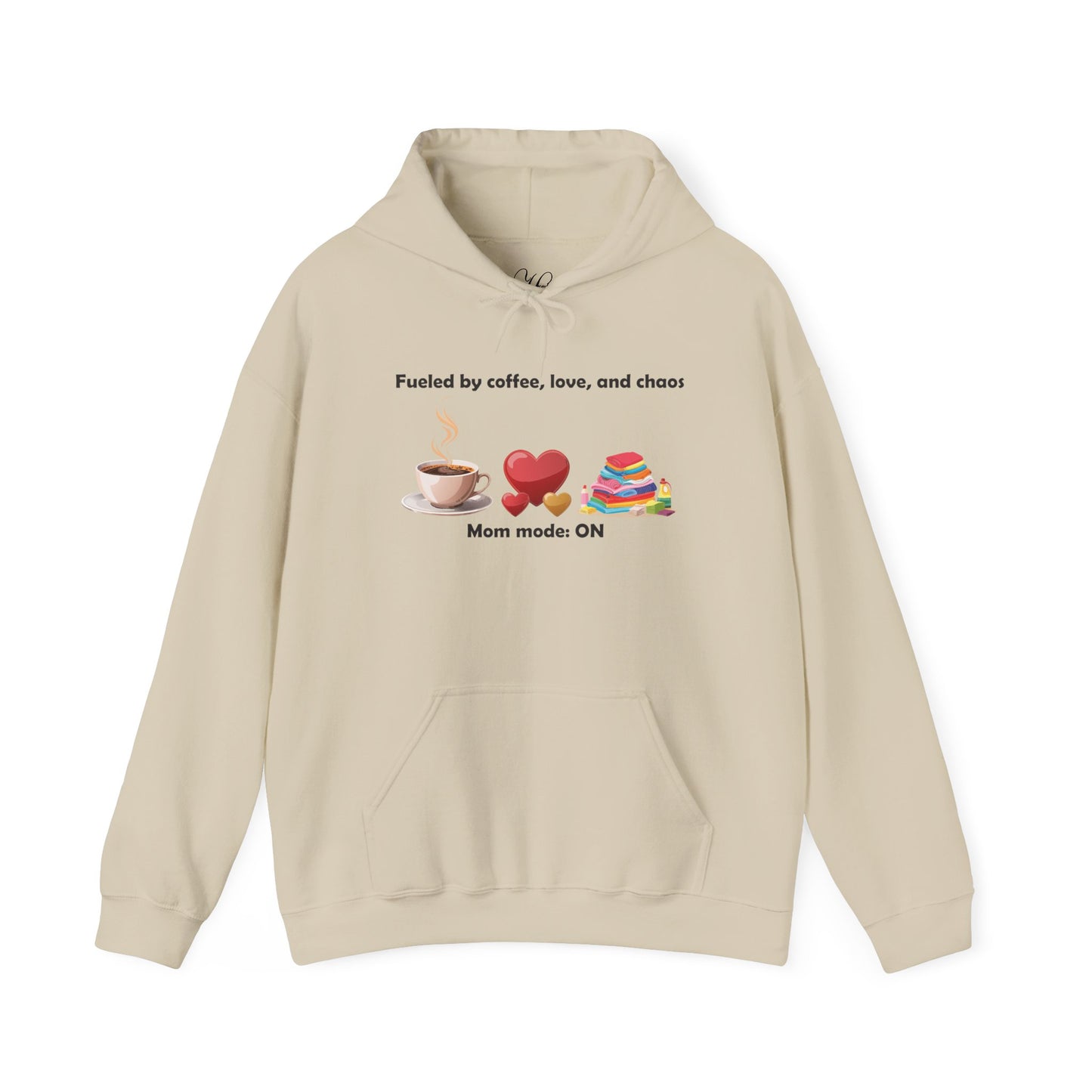 Mom Life Sweatshirt - Fueled by Coffee, Love, and Chaos