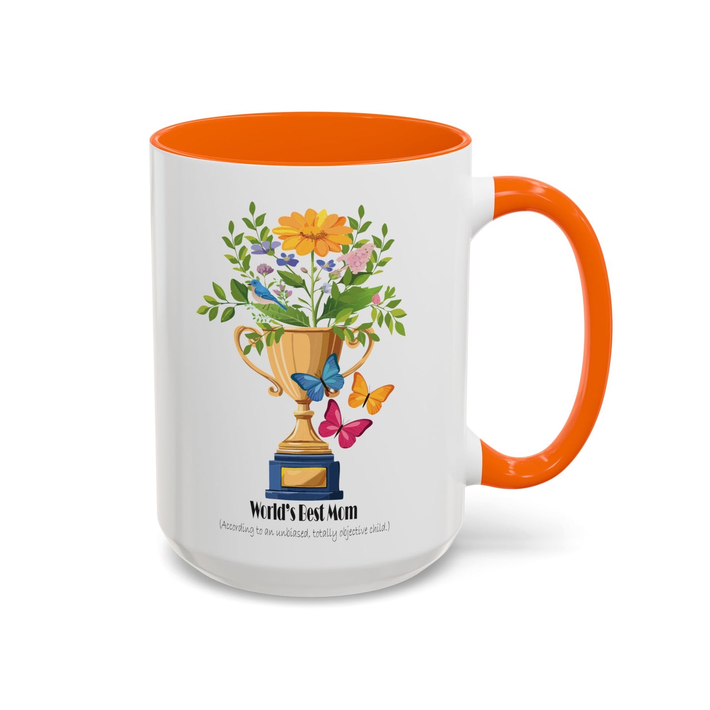 World's Best Mom Accent Coffee Mug - Perfect Gift for Mother's Day