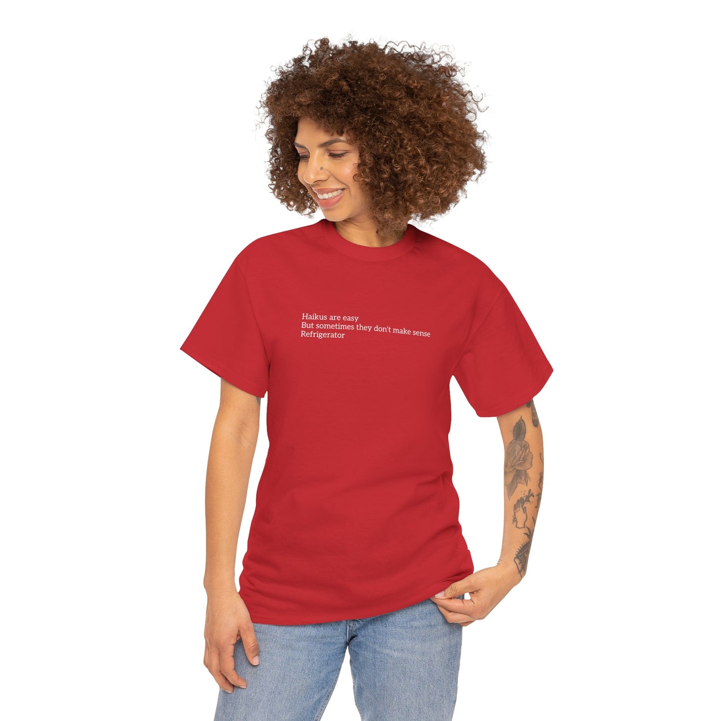 Haikus are Easy Unisex Heavy Cotton Tee