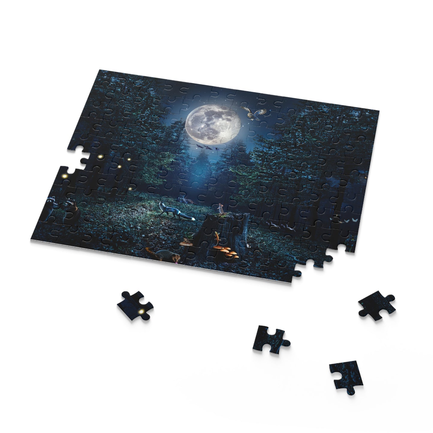 "Silent Night" Forest Puzzle - 120/252/500 pc Puzzles