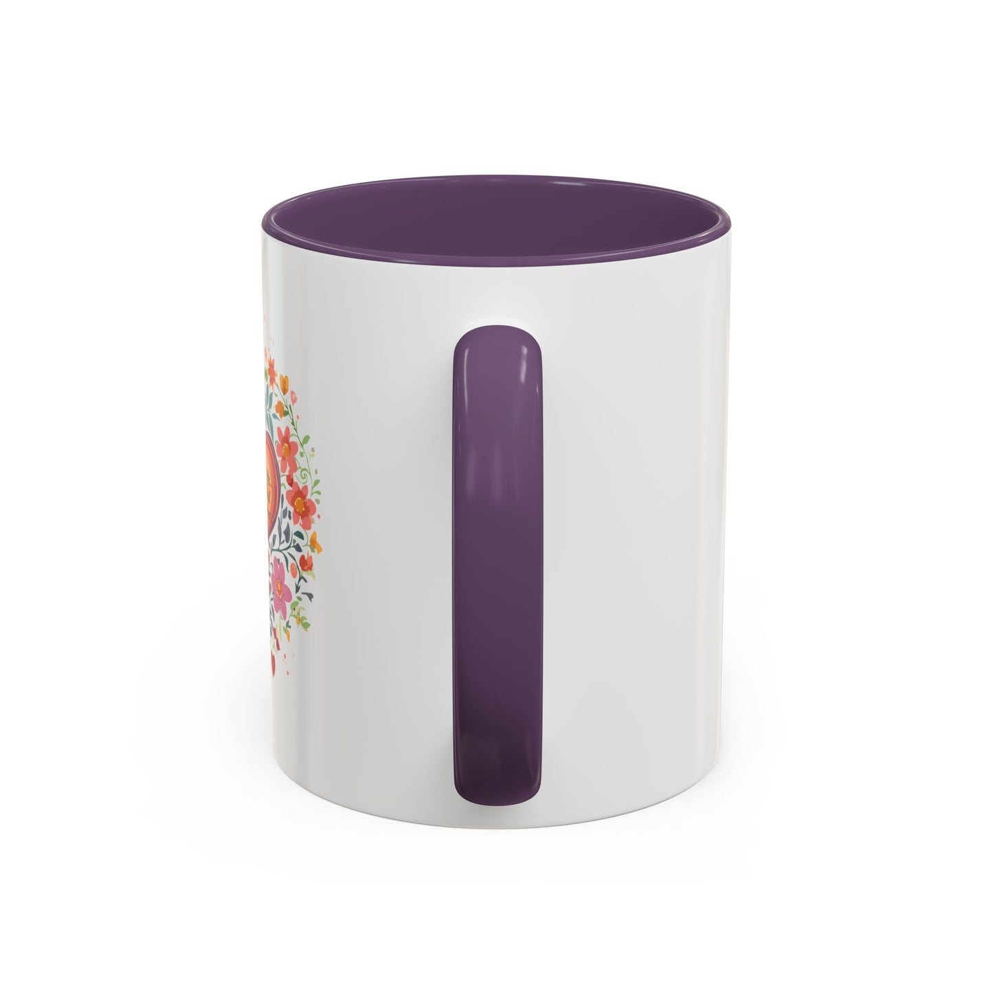 Mom Appreciation Heart Coffee Mug | Floral Design | 11 & 15oz Accent Mug