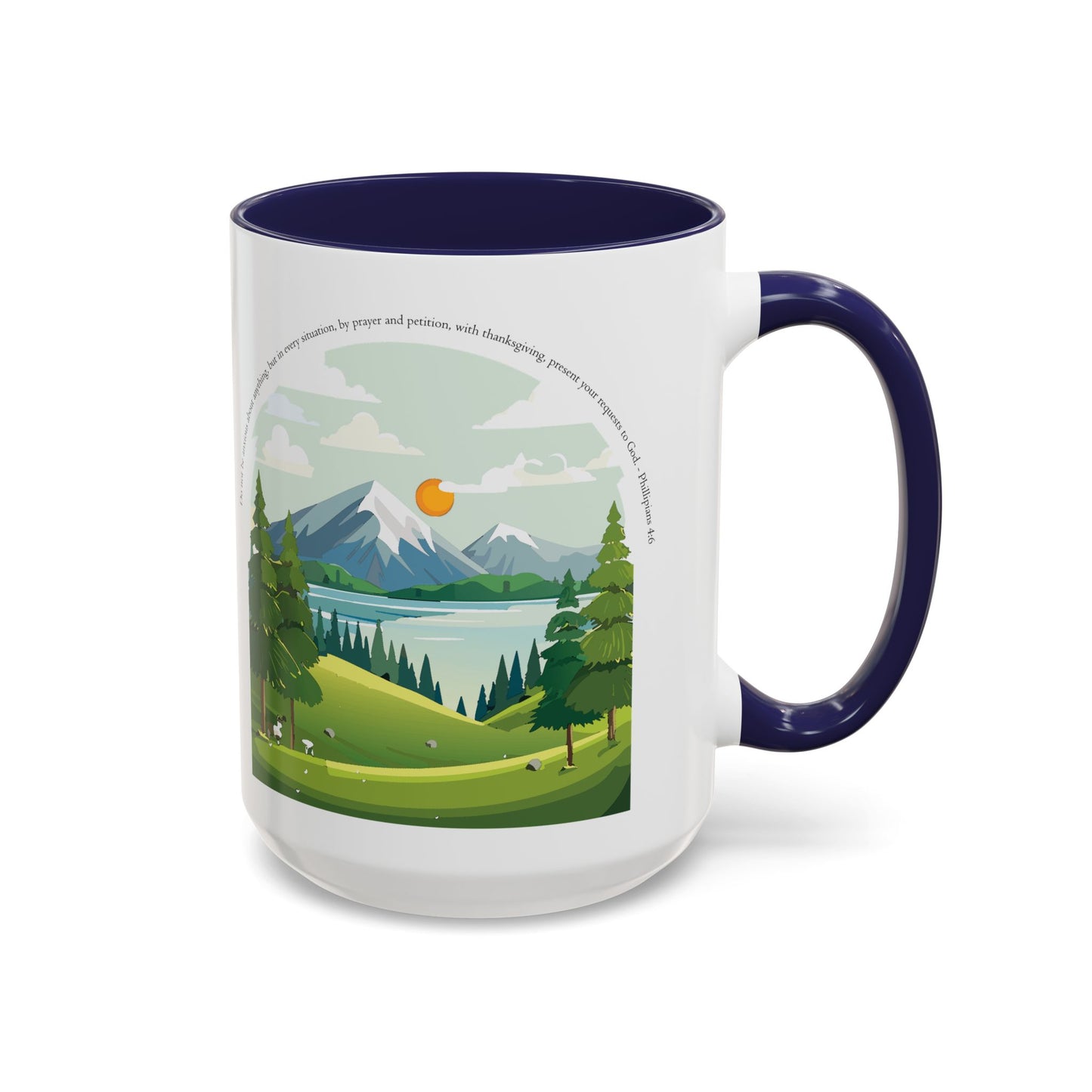 Taza de café inspiradora de naturaleza: perfecta para amantes de las actividades al aire libre y motivación matutina.