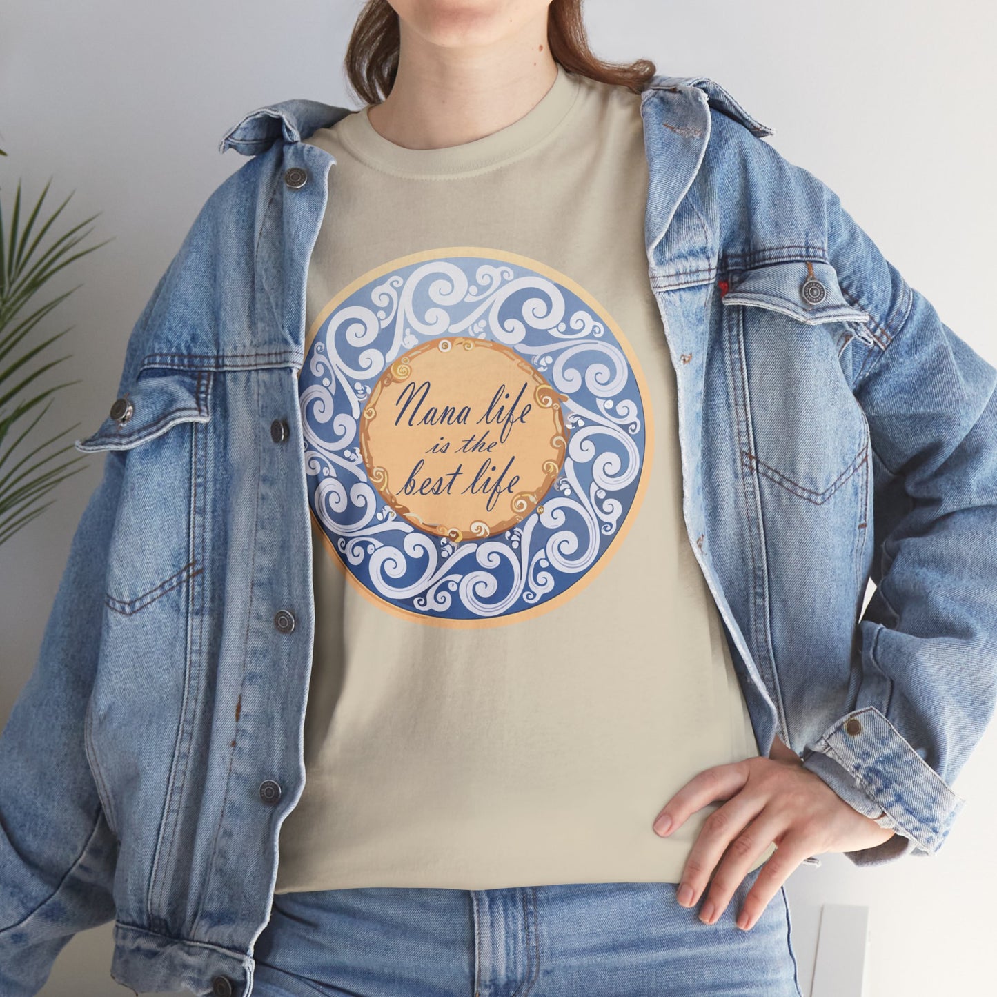 Motivational Unisex Heavy Cotton Tee - "Nana Life is the Best Life"