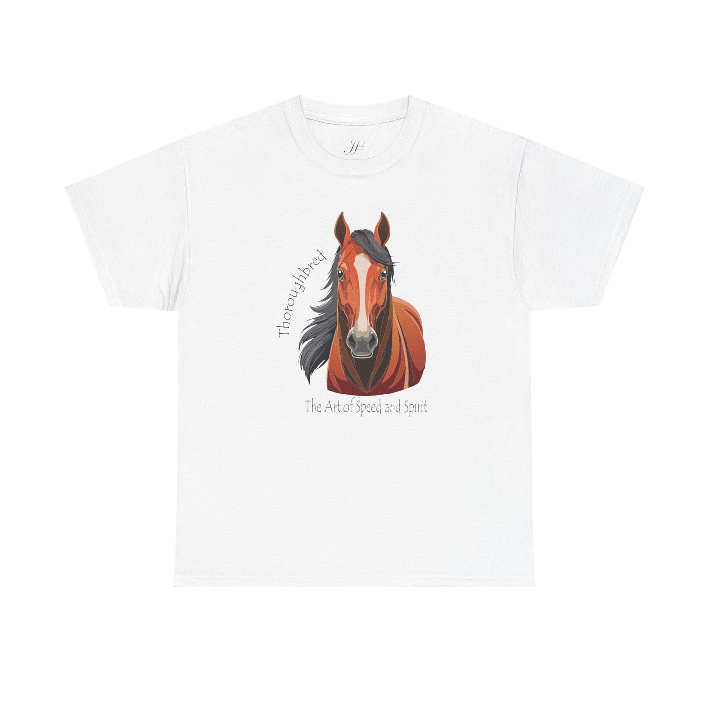 Thoroughbred Horse Unisex Heavy Cotton Tee