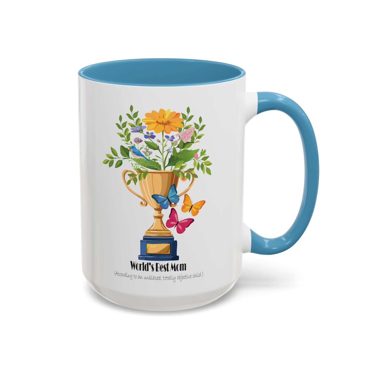 World's Best Mom Accent Coffee Mug - Perfect Gift for Mother's Day