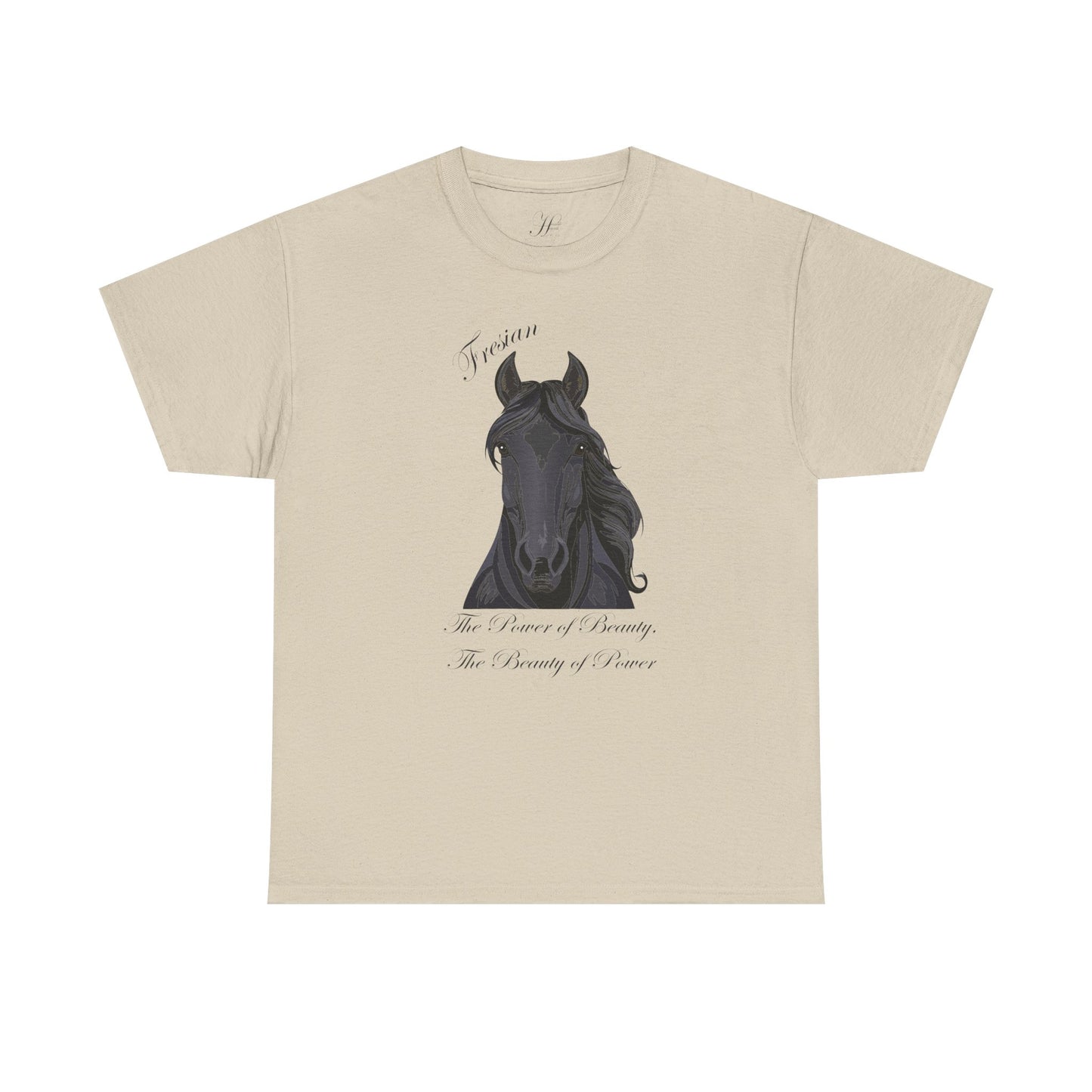 Fresian Horse Tee - Unisex Heavy Cotton T-Shirt