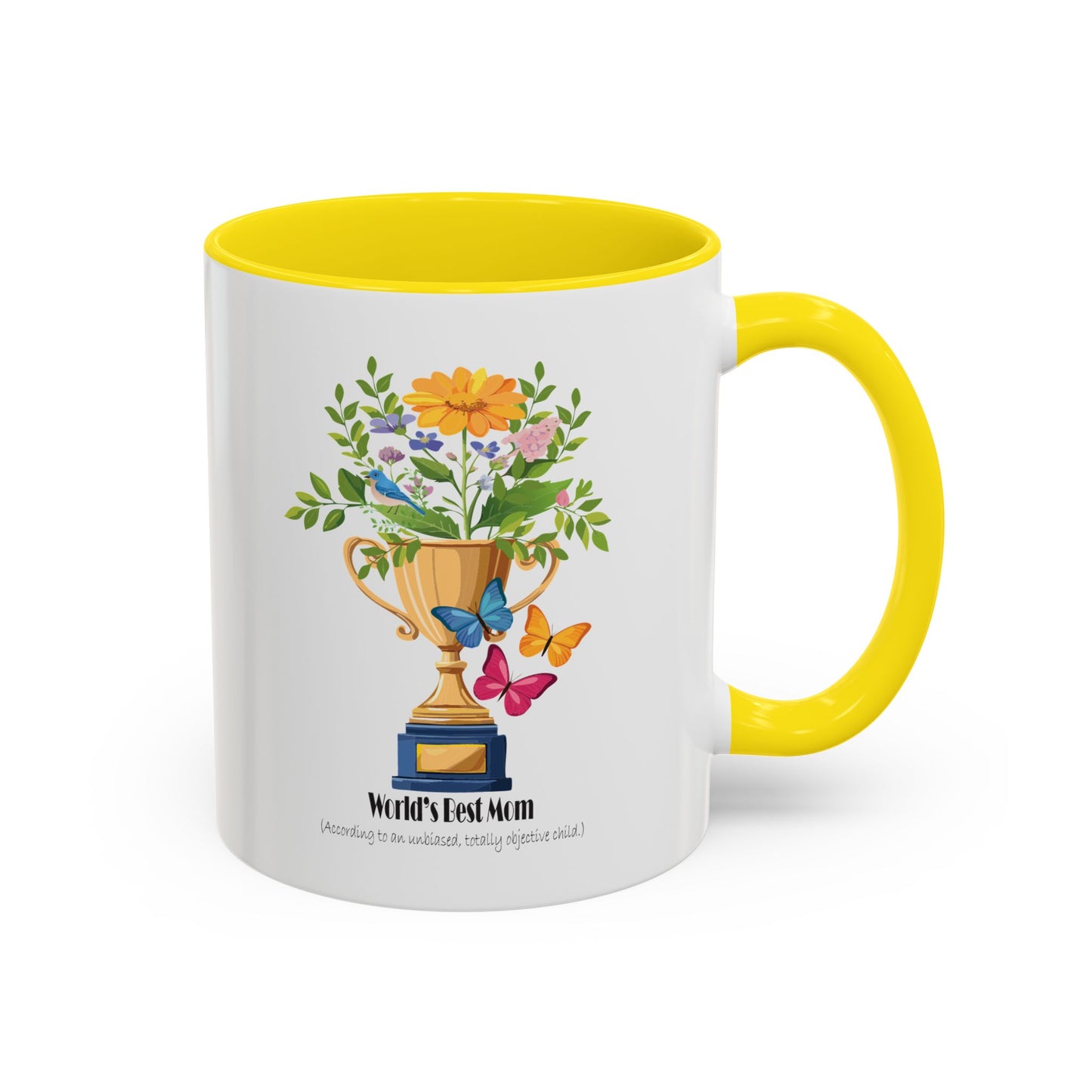 World's Best Mom Accent Coffee Mug - Perfect Gift for Mother's Day