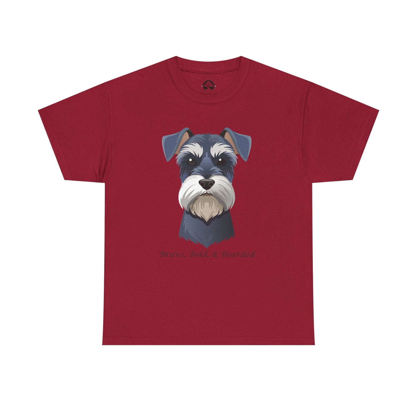 Miniature Schnauzer - Brave, Bold & Bearded Unisex Heavy Cotton T-Shirt