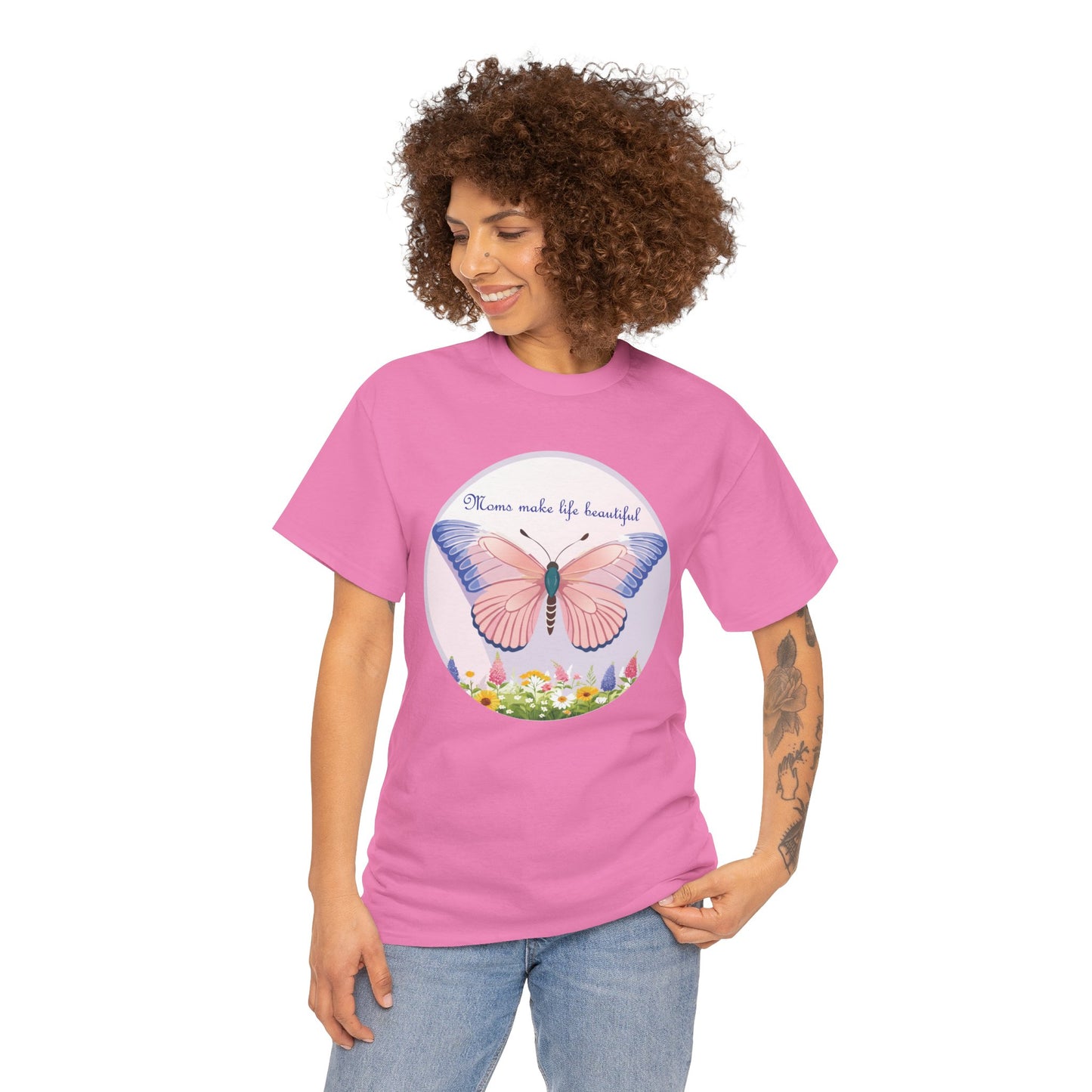 Mom Makes Life Beautiful Butterfly Tee