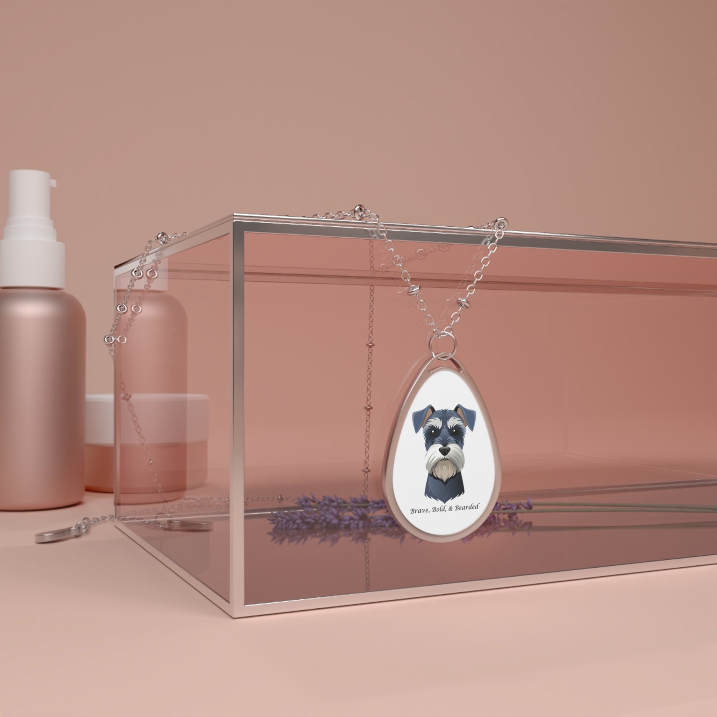 Miniature Schnauzer Oval Necklace