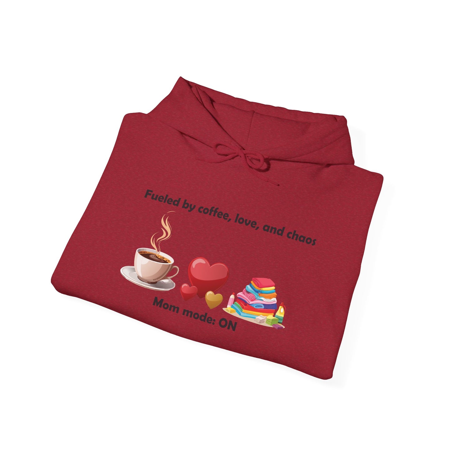 Mom Life Sweatshirt - Fueled by Coffee, Love, and Chaos