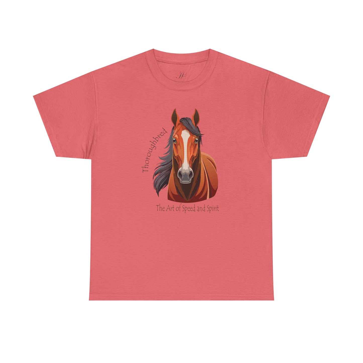 Thoroughbred Horse Unisex Heavy Cotton Tee