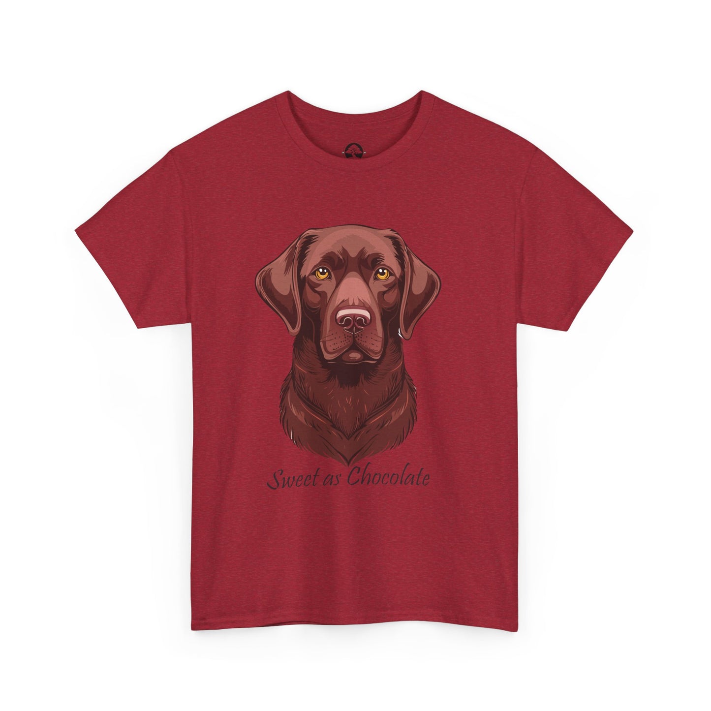 Labrador Chocolate - Camiseta unisex de algodón grueso con el dulce sabor del perro chocolate