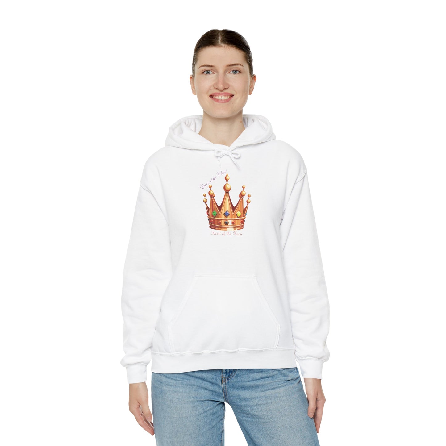Queen of Chaos Unisex Hoodie – Heavy Blend Sweatshirt for Royal Vibes