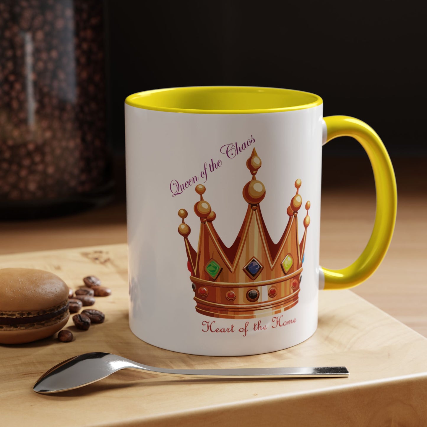 Queen of the Chaos Accent Coffee Mug - 11oz & 15oz - Perfect Gift for Home Decor
