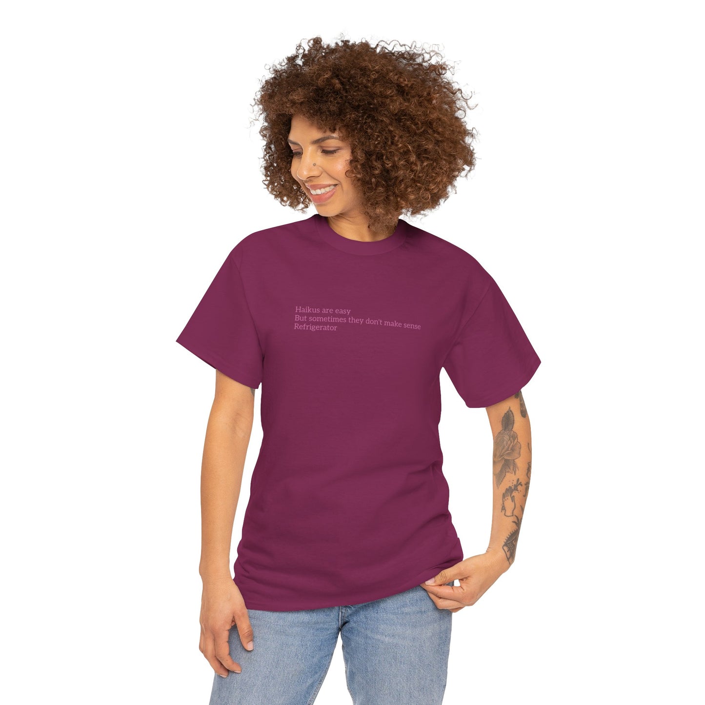 Haikus are Easy Unisex Heavy Cotton Tee