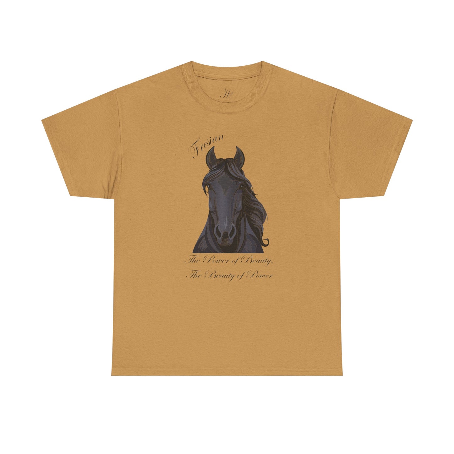 Fresian Horse Tee - Unisex Heavy Cotton T-Shirt