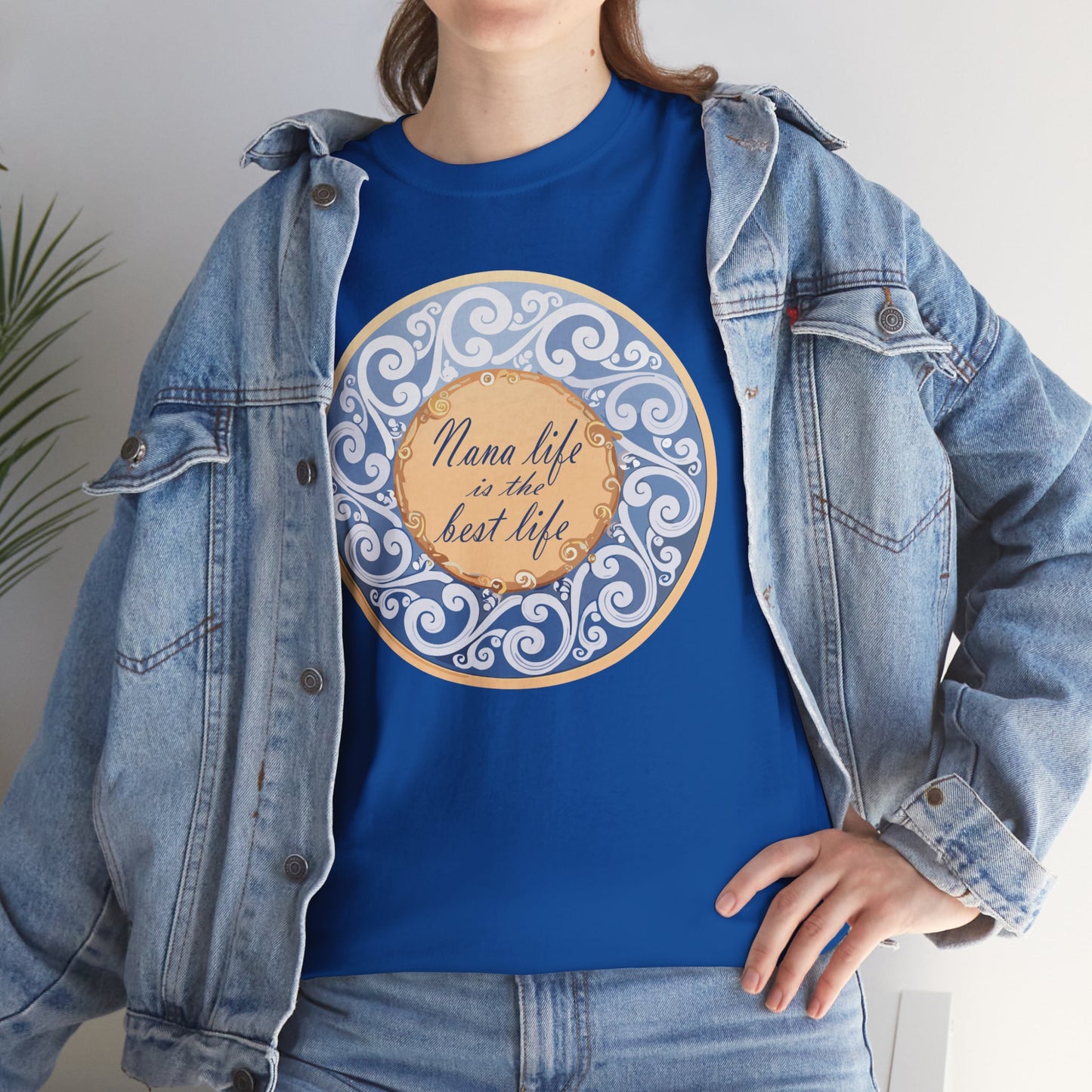 Motivational Unisex Heavy Cotton Tee - "Nana Life is the Best Life"