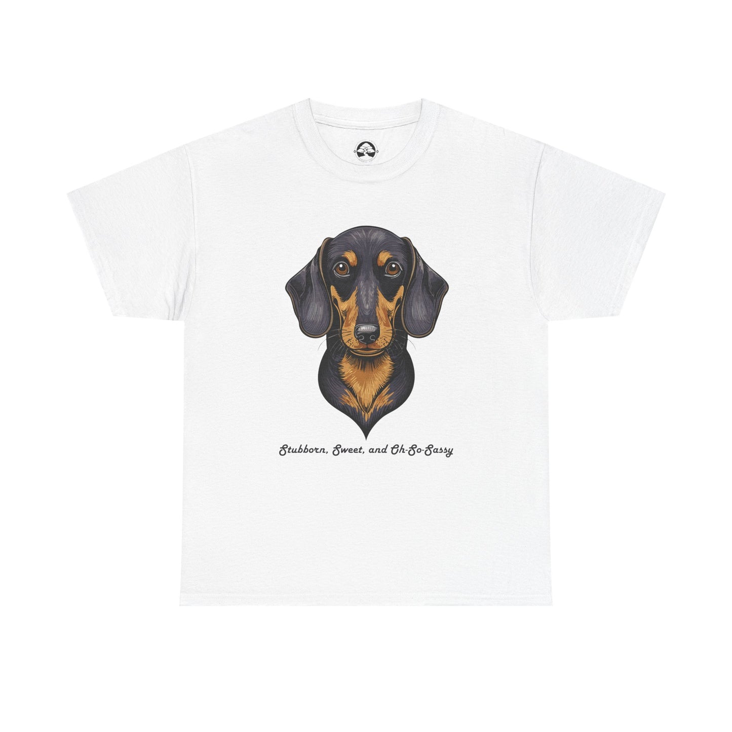 Camiseta unisex de algodón grueso para amantes de los perros salchicha: divertida y cómoda camiseta para mascotas