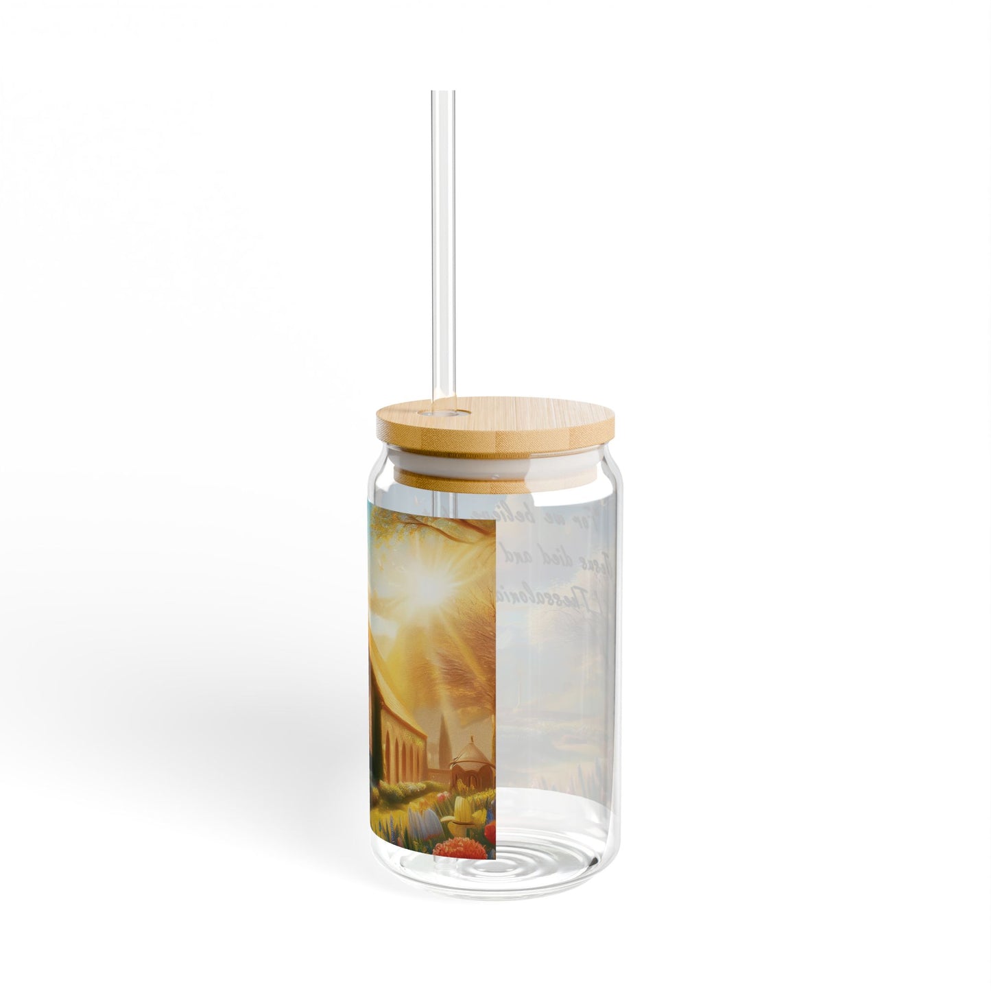 Vaso inspirador con versículo religioso - 16 oz