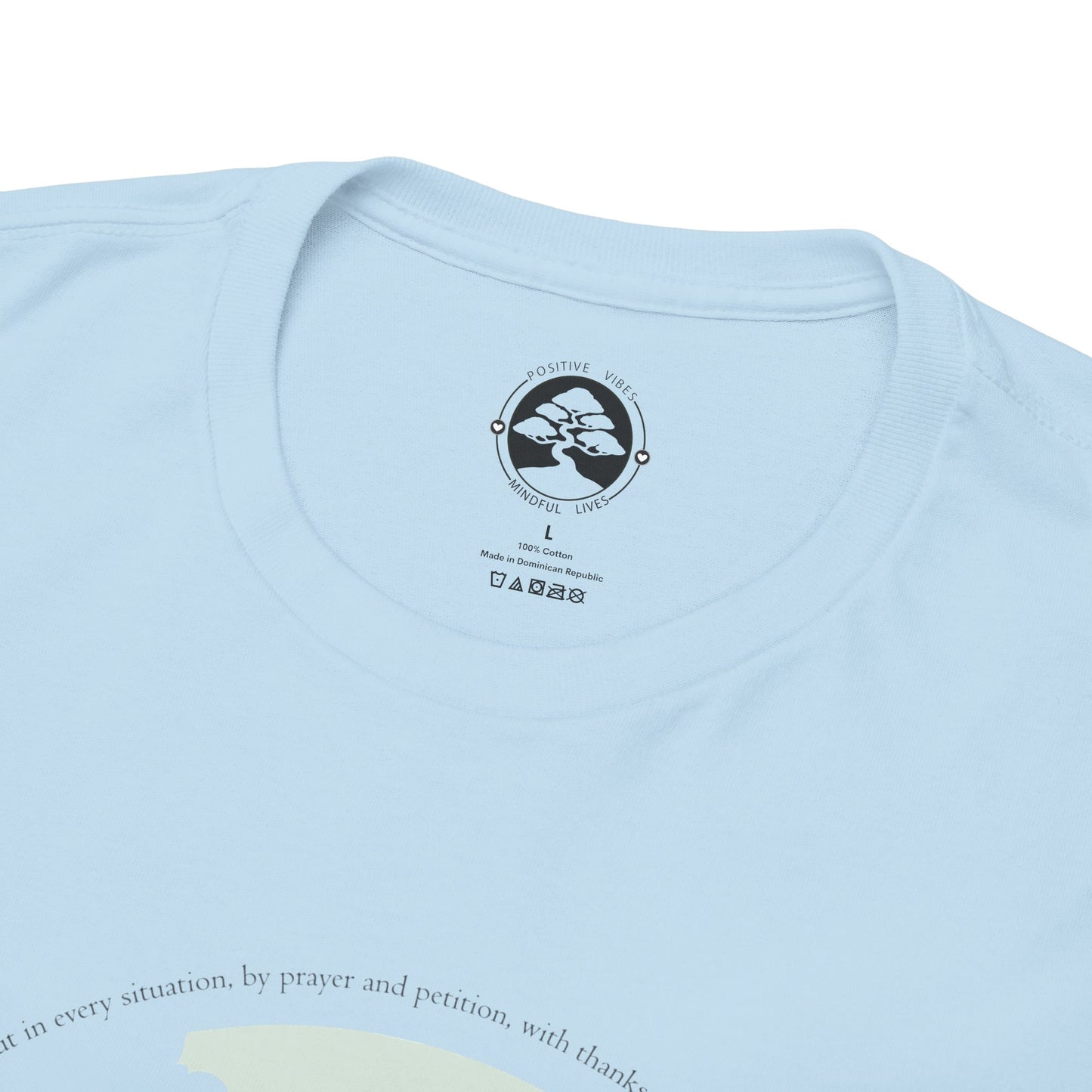 Camiseta unisex de algodón grueso inspirada en la naturaleza con texto bíblico: perfecta para amantes de las actividades al aire libre.