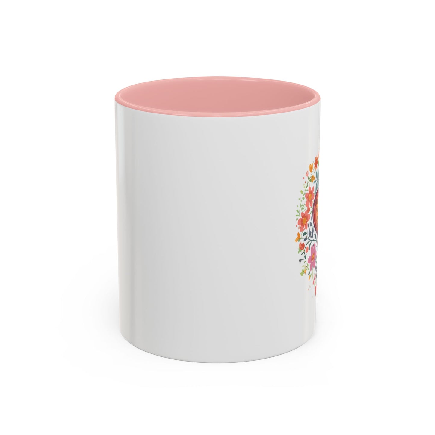 Mom Appreciation Heart Coffee Mug | Floral Design | 11 & 15oz Accent Mug
