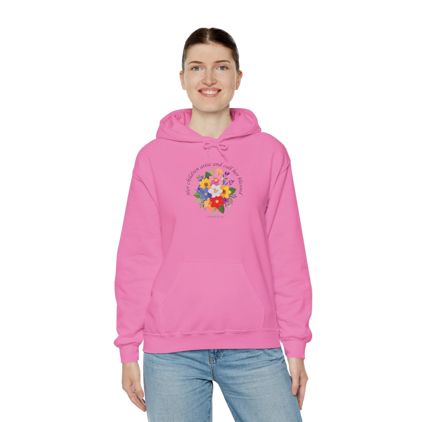 Floral Inspirational Hoodie for Mothers