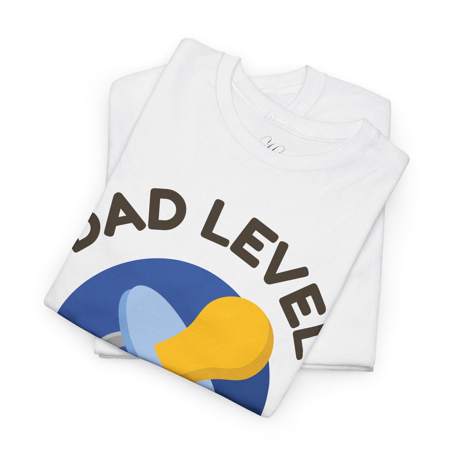 Dad Level Unlocked T-Shirt - Unisex Heavy Cotton Tee for New Dads